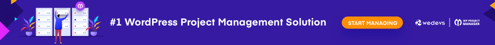 โฆษณาแบนเนอร์ WP Project Manager