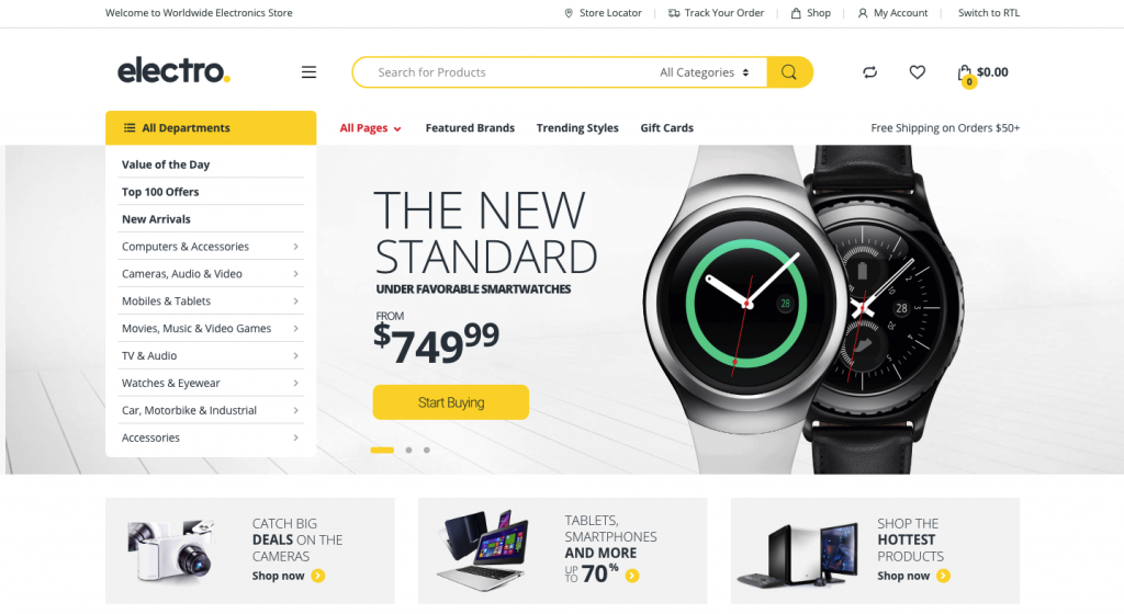 teme woocommerce receptive