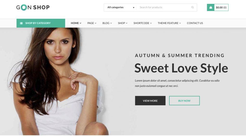 teme woocommerce receptive
