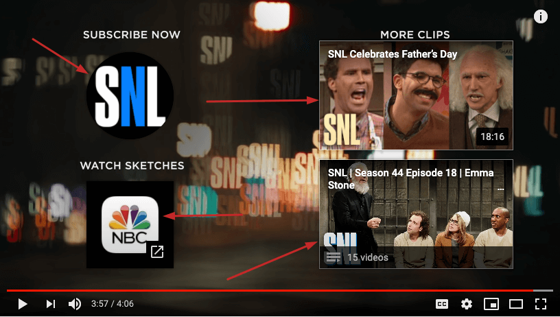 Verwenden Sie Karten, um mehr YouTube-Aufrufe zu erhalten