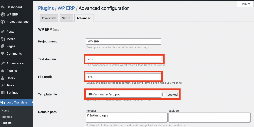 Configuration avancée