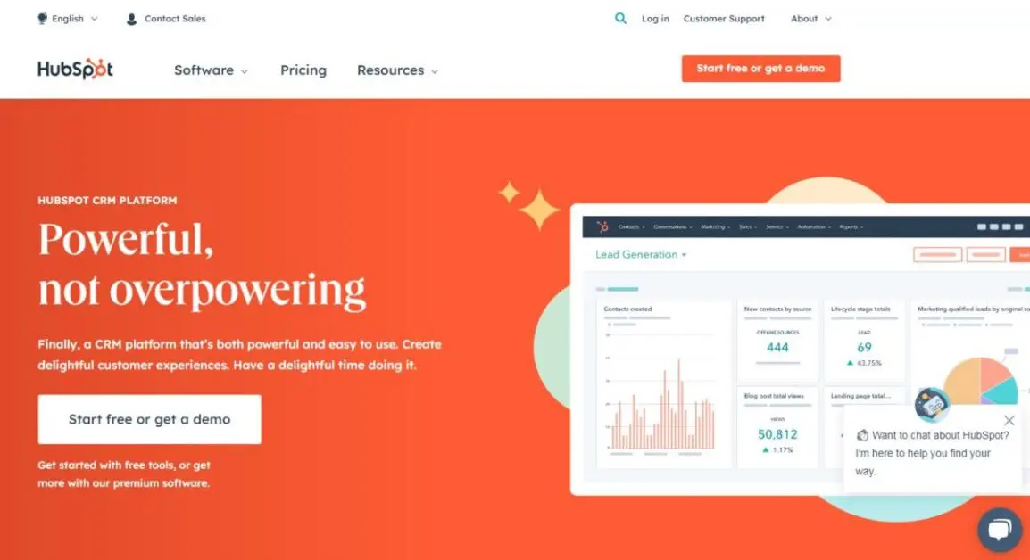 HubSpot; Software de CRM e automação de marketing de comércio eletrônico tudo-em-um