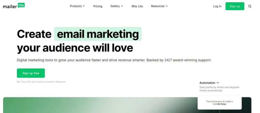 mailer de ferramentas de marketing de comércio eletrônico