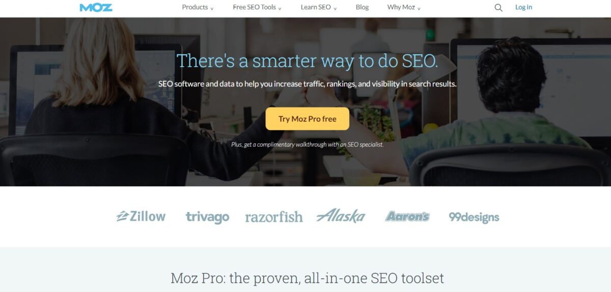 Moz Pró; a melhor ferramenta de comércio eletrônico para SEO