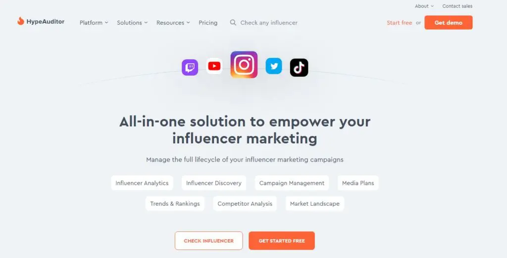 Herramientas gratuitas para influencers HypeAuditor