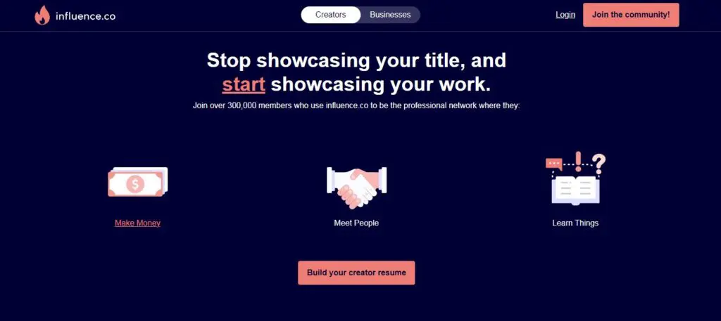 Plataformas gratuitas de marketing de influencers influence.co
