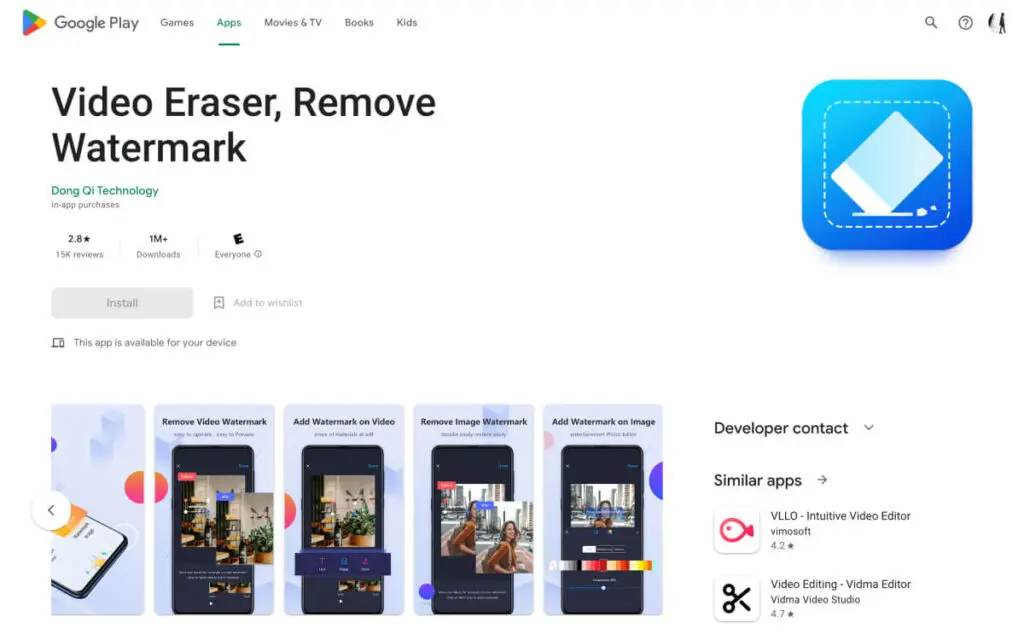 Tiktok-Tool zum Entfernen von Wasserzeichen: Video Eraser