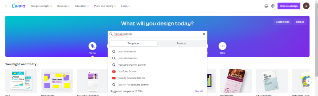 CanvaでYouTubeバナーを作る