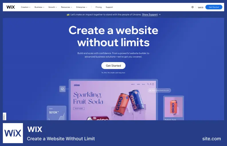 Wix — Создайте сайт без ограничений