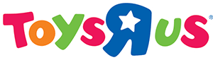 Logo ToysRUs, które pojawia się na ich stronie internetowej