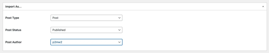 air wp sync настройка типов импорта контента