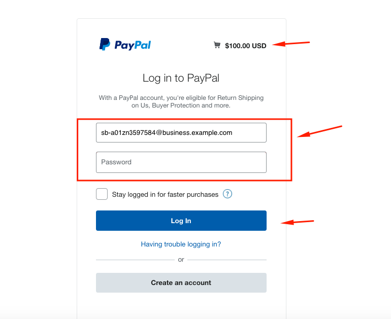 PayPal 支払いゲートウェイ