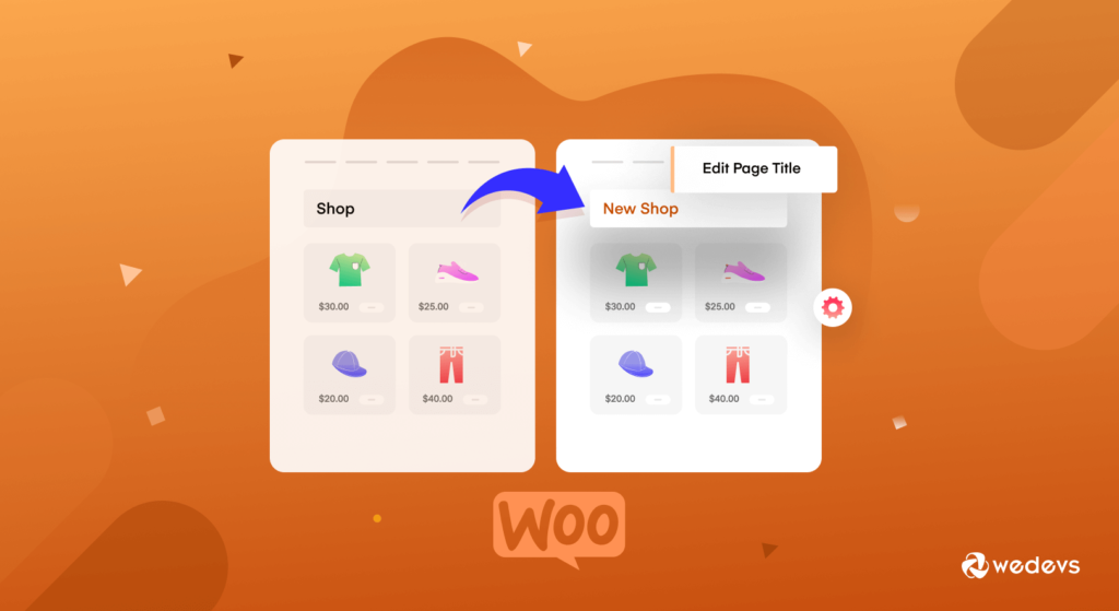 วิธีเปลี่ยนชื่อเพจร้านค้าใน woocommerce
