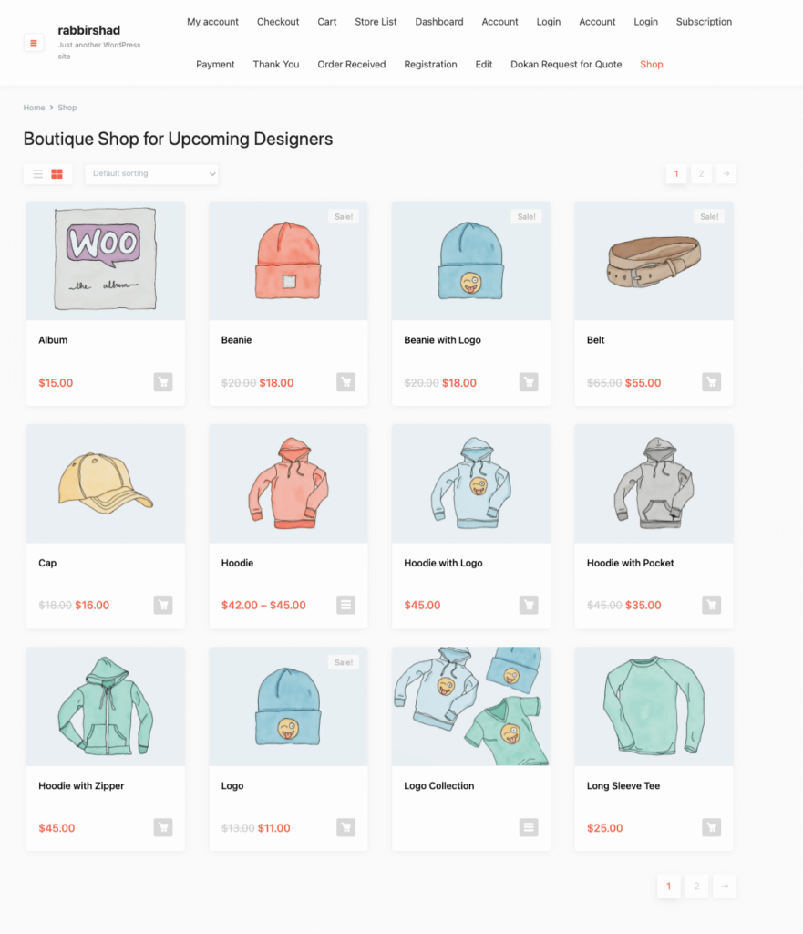 หน้าผลิตภัณฑ์แบบเต็มความกว้าง_วิธีเปลี่ยนชื่อหน้าร้านค้าใน WooCommerce
