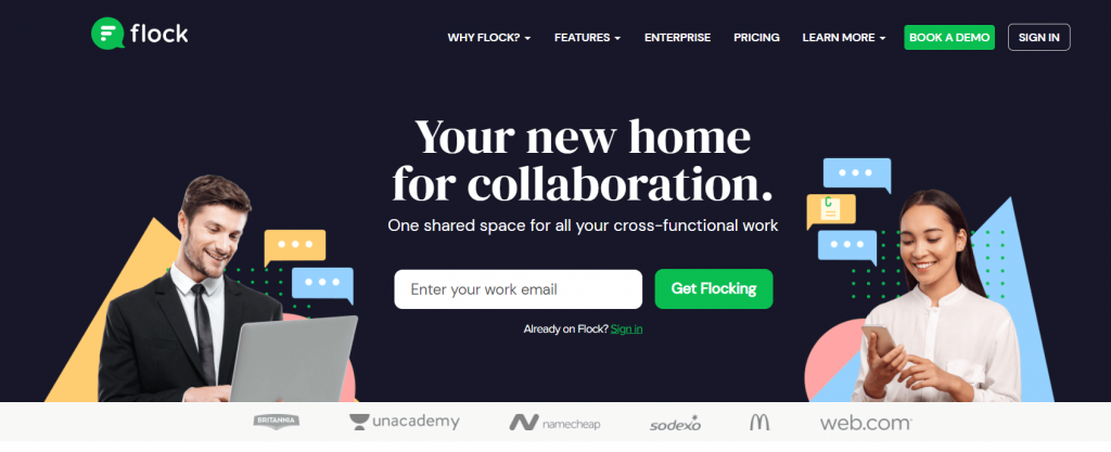 software di collaborazione per progetti flock