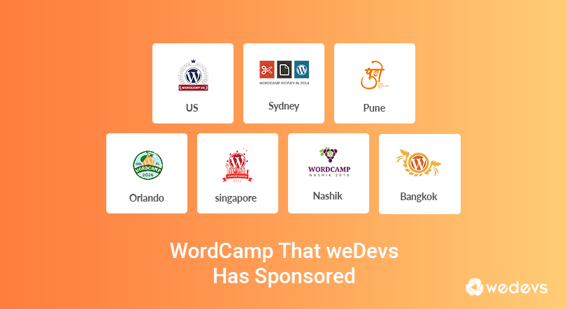 weDevs가 전 세계에서 WordCamp를 후원하는 이유