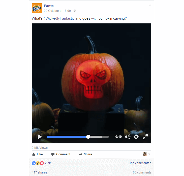 popularne pomysły marketingowe na Halloween od fanta