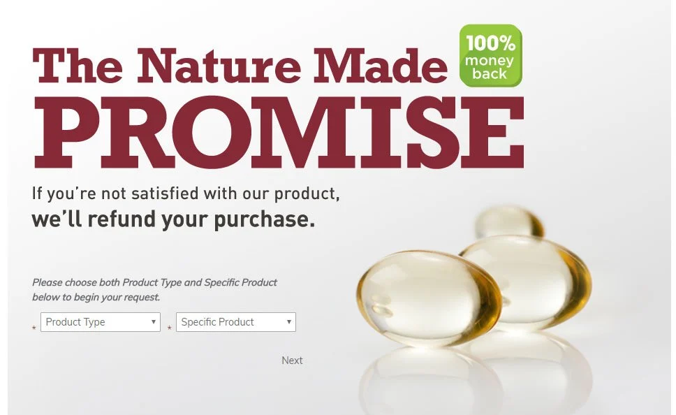 Nature Made ปรับปรุงประสบการณ์ของลูกค้าด้วยการรับประกันคืนเงิน 100%