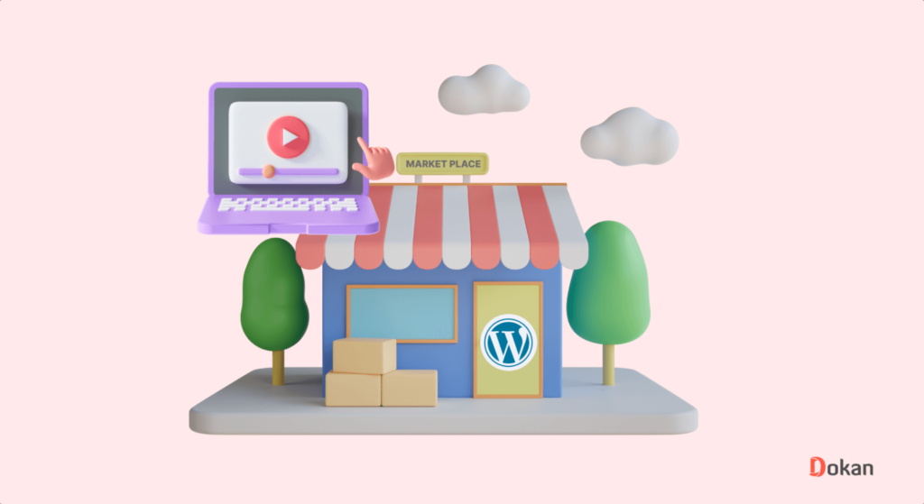To jest obraz, który pokazuje próbkę rynku online w modelu 3D