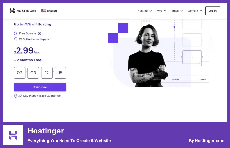 Hostinger - Semua yang Anda Butuhkan untuk Membuat Situs Web
