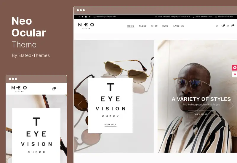 Neo Ocular Theme - Tema WordPress Toko Kacamata dan Toko Optik