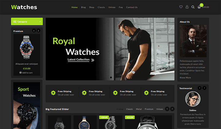 Watch Store 2023 için 9+ En İyi WordPress Temaları 3 Best WordPress Themes for Watch Store