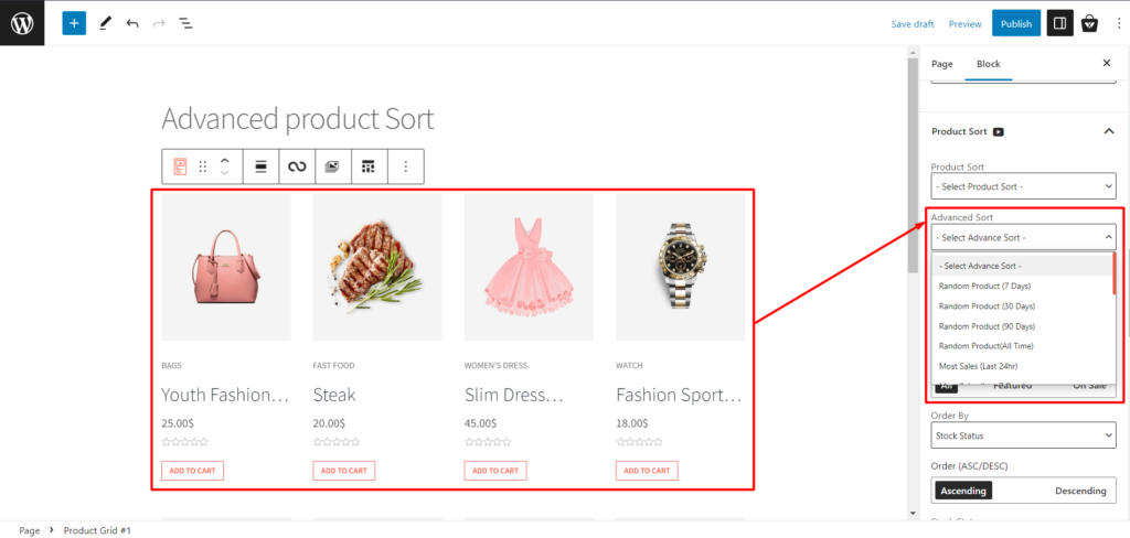 Zahmetsiz Ürün Ayıklama için Yeni ve Gelişmiş ProductX Sorgu Oluşturucu 4 ile Tanışın Advanced Sort - Quick Query