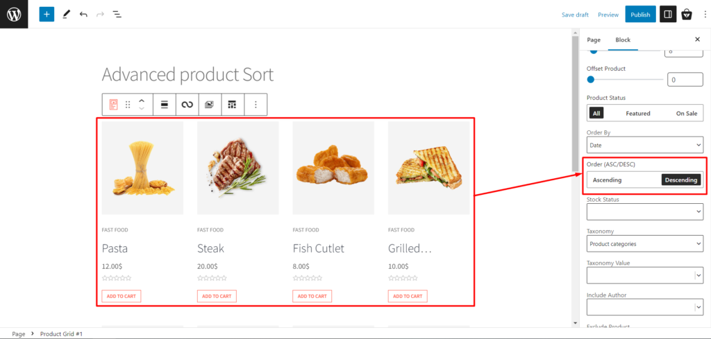 Zahmetsiz Ürün Ayıklama için Yeni ve Gelişmiş ProductX Sorgu Oluşturucu Karşınızda 7 Product Sort - Ascending-Descending Products