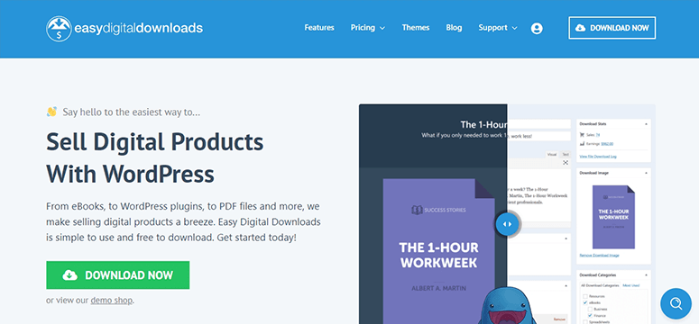 Kolay Dijital İndirmeler - IsItWP - Ücretsiz WordPress Tema Bulucu Easy Digital Downloads