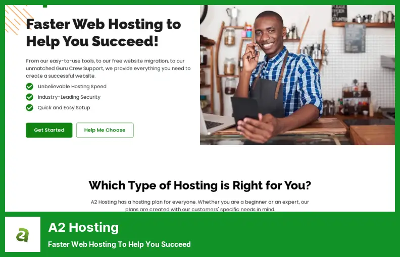 A2 Hosting: alojamiento web más rápido para ayudarlo a tener éxito