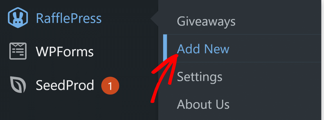 RafflePress Add New