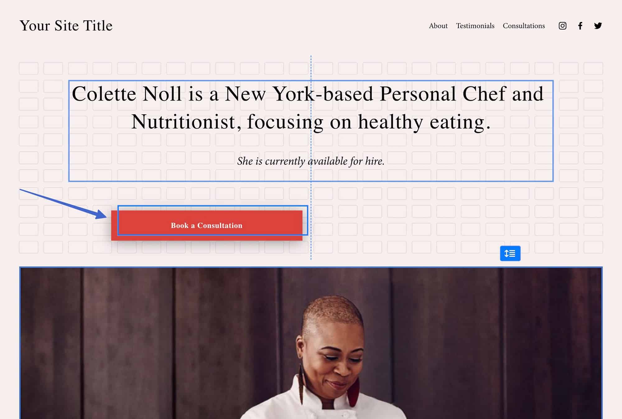 ตัวสร้างการลากและวางจาก Squarespace