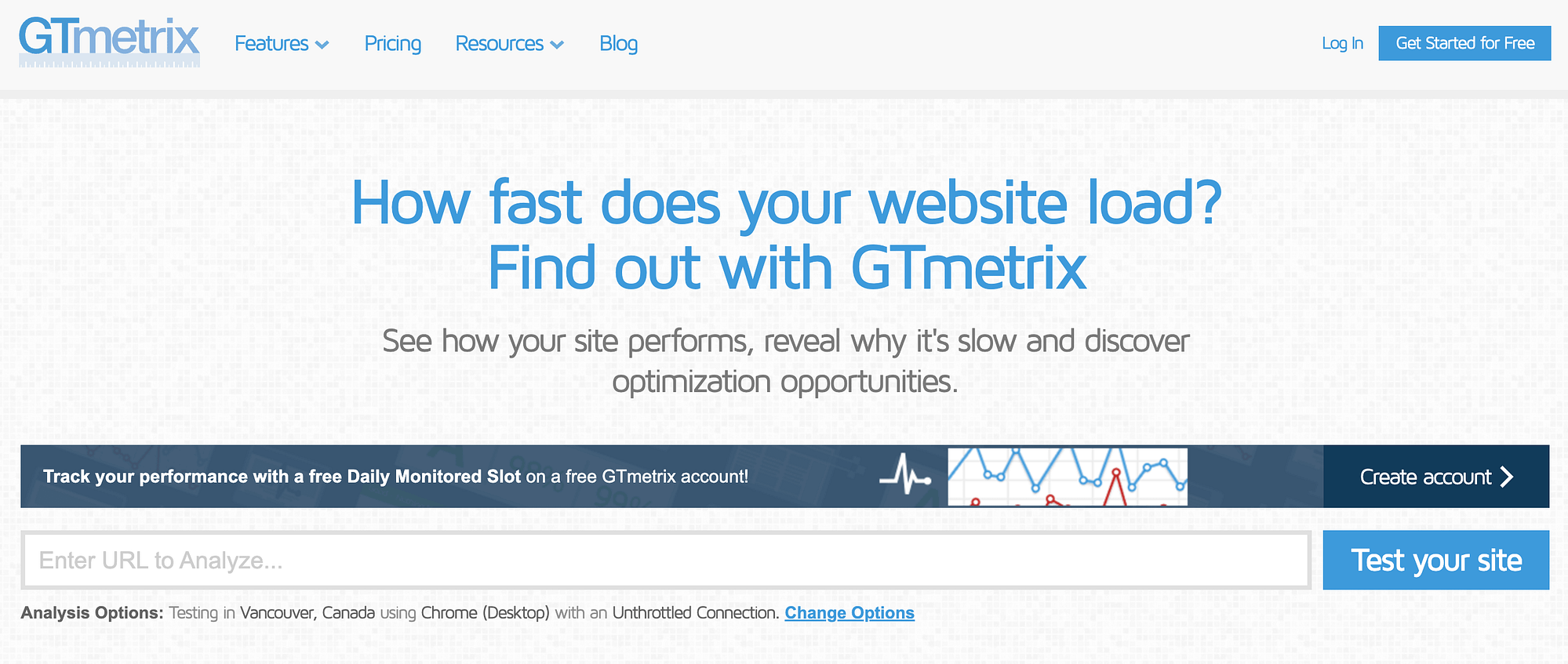 Witryna GTmetrix