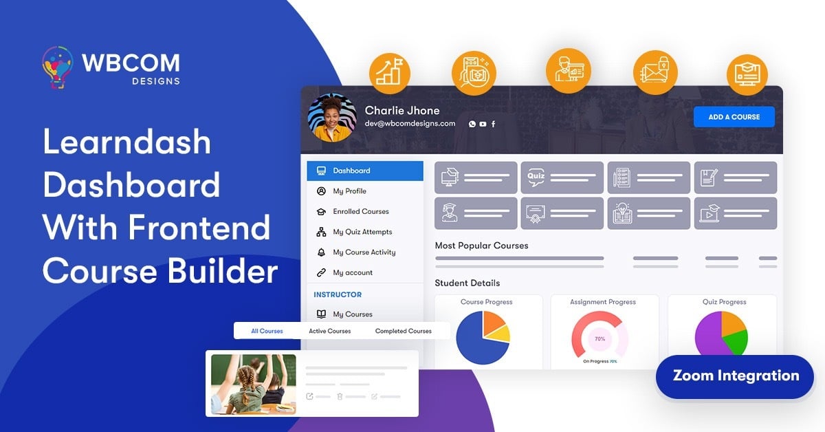 LearnDash Dashboard - ปลั๊กอินการวิเคราะห์ LearnDash ที่ดีที่สุด