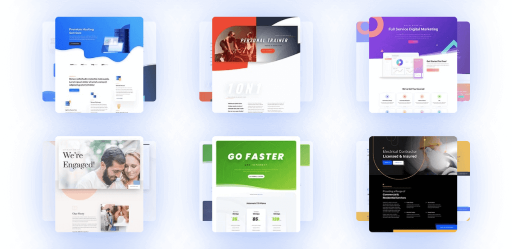 Divi vs Elementor: どちらが最高のページビルダー? 3 Divi Template Library