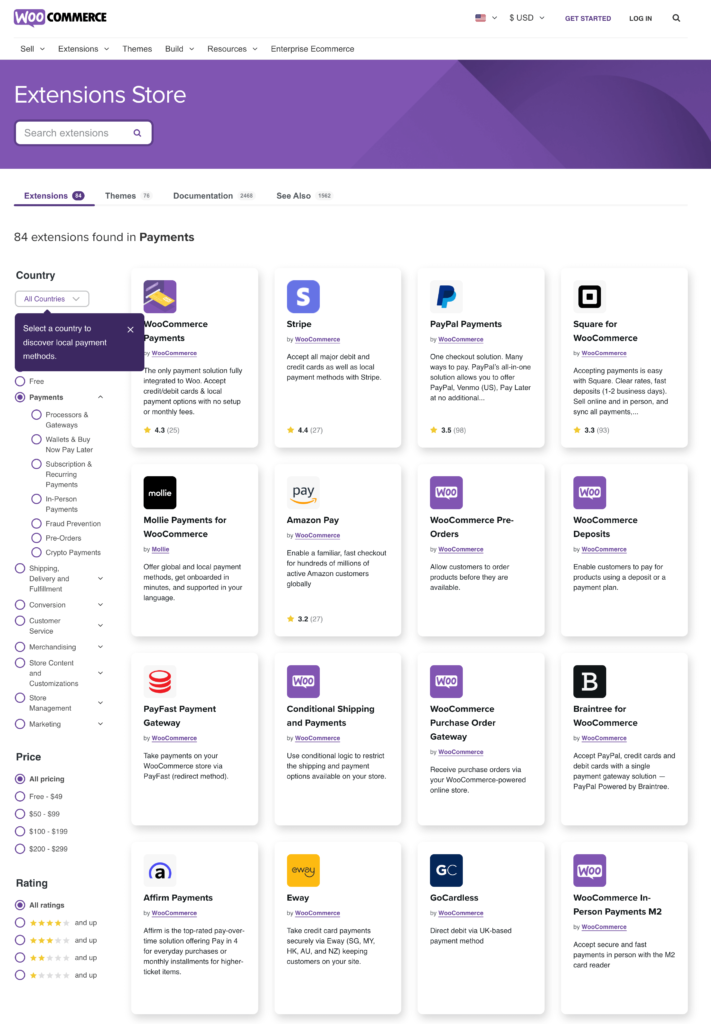 WooCommerce-Payment-Gateways のスクリーンショット