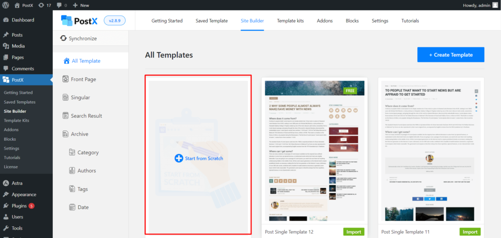 Cómo mostrar videos de WordPress como imagen destacada con PostX 6 Single Post Template Starting Form Scratch