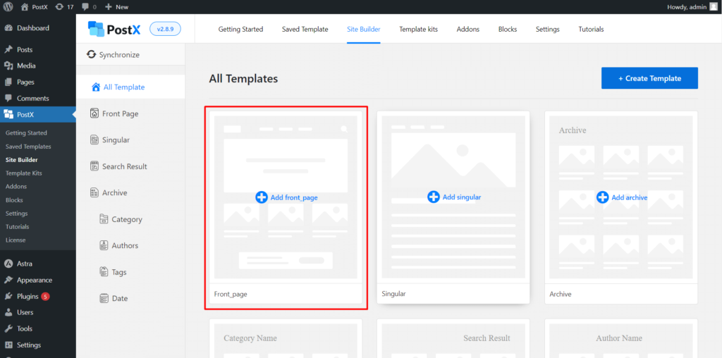 Cómo mostrar videos de WordPress como imagen destacada con PostX 12 Creating Home Page Template