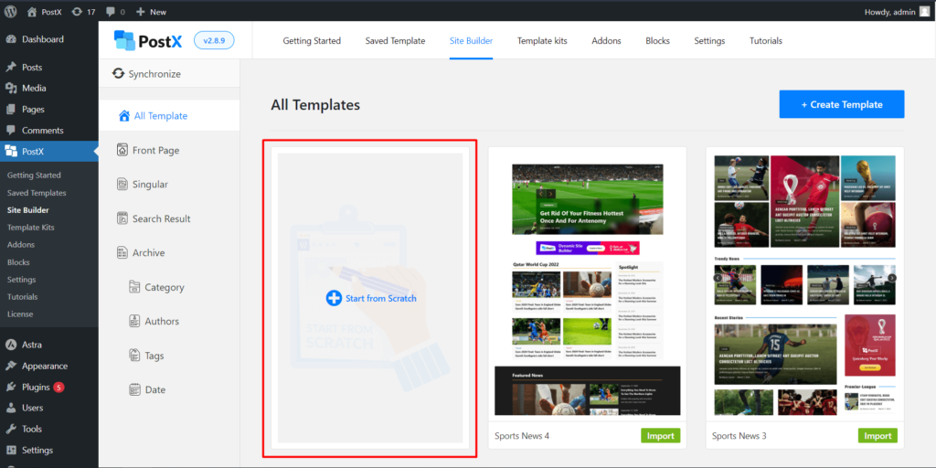 Cómo mostrar videos de WordPress como imagen destacada con PostX 13 Creating Home Page from Scratch