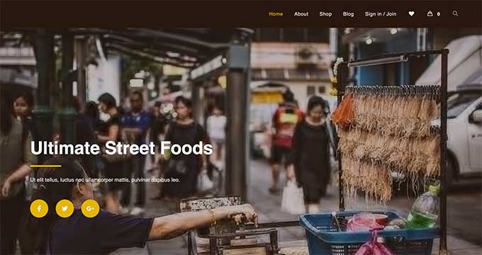 โอเชี่ยนดับเบิลยูพี OceanWP Recipe Blog Theme