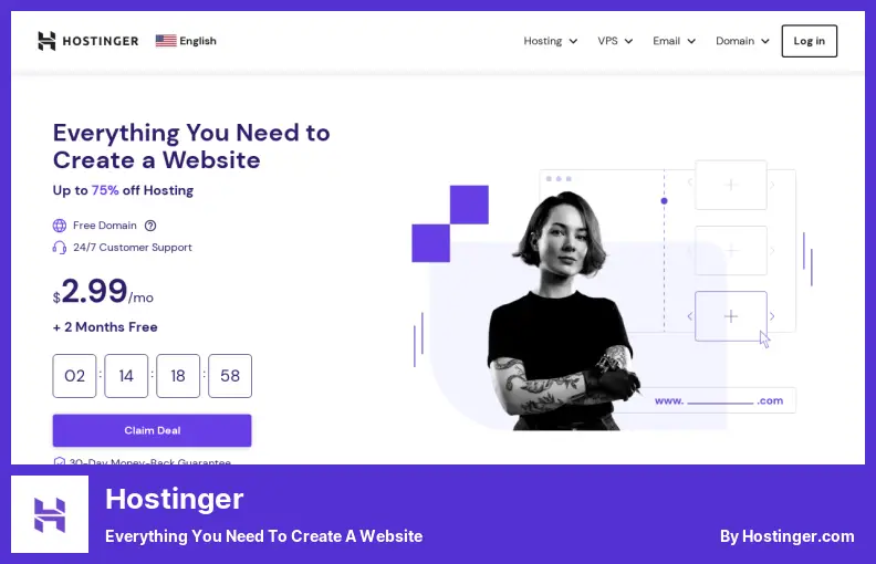 Hostinger - ウェブサイトの作成に必要なものすべて