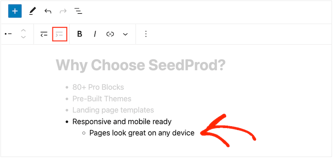 WordPress에서 중첩 목록을 만드는 방법 How to create a nested list in WordPress