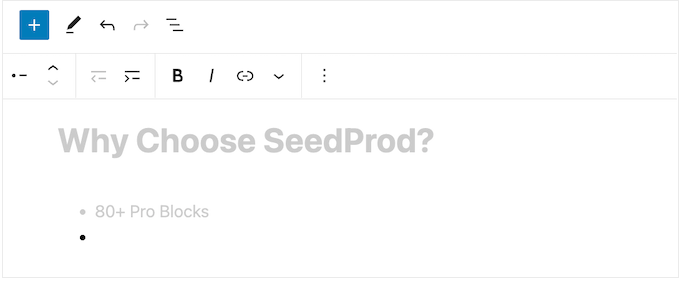 WordPress에 글머리기호 목록 추가 Adding a bullet point list to WordPress
