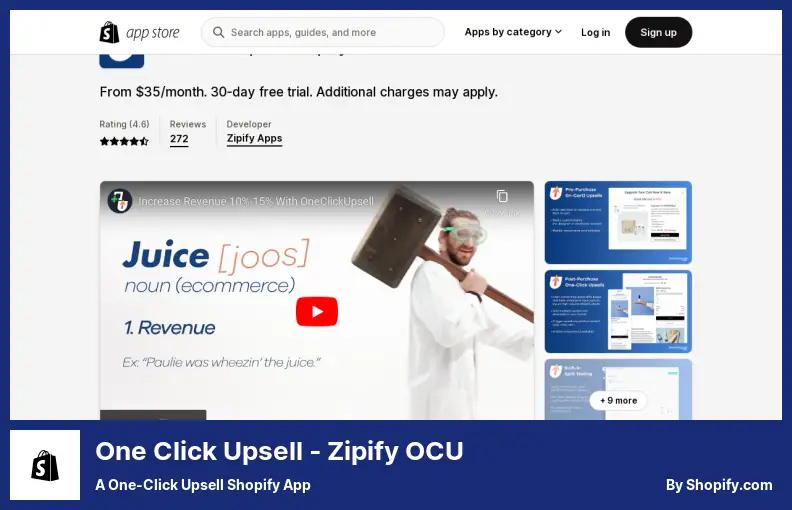 One-Click-Upsell – Zipify OCU – eine One-Click-Upsell-Shopify-App