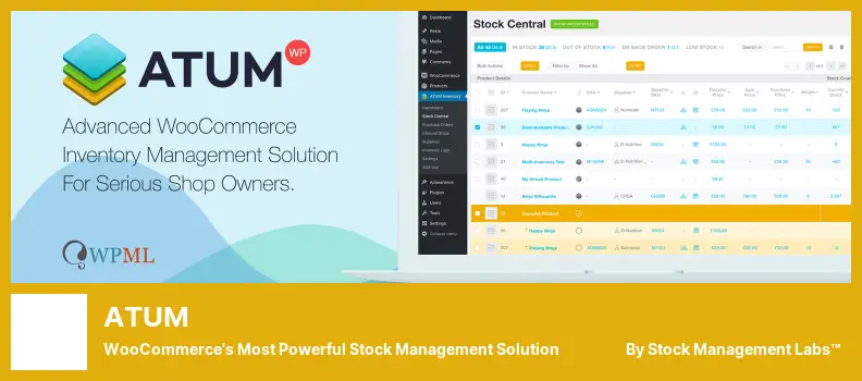 Plugin ATUM - A solução de gerenciamento de estoque mais poderosa do WooCommerce