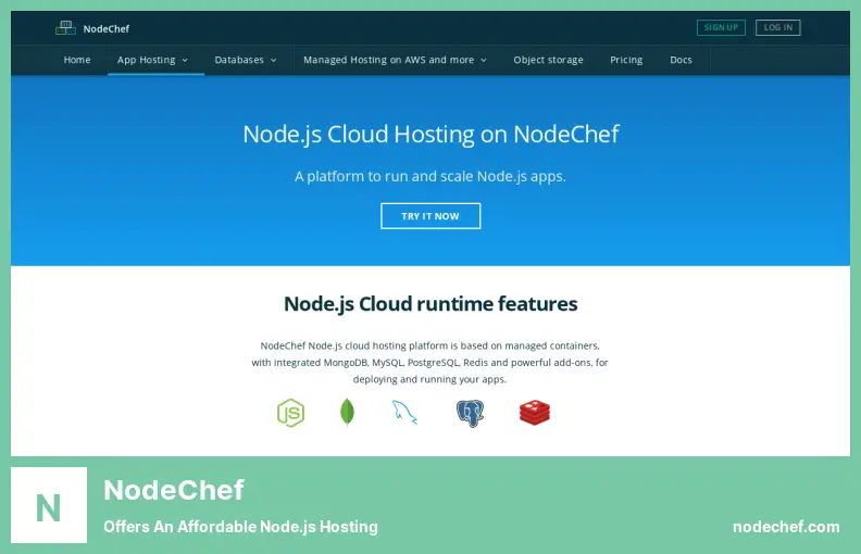 NodeChef - Oferece uma Hospedagem Node.js Acessível
