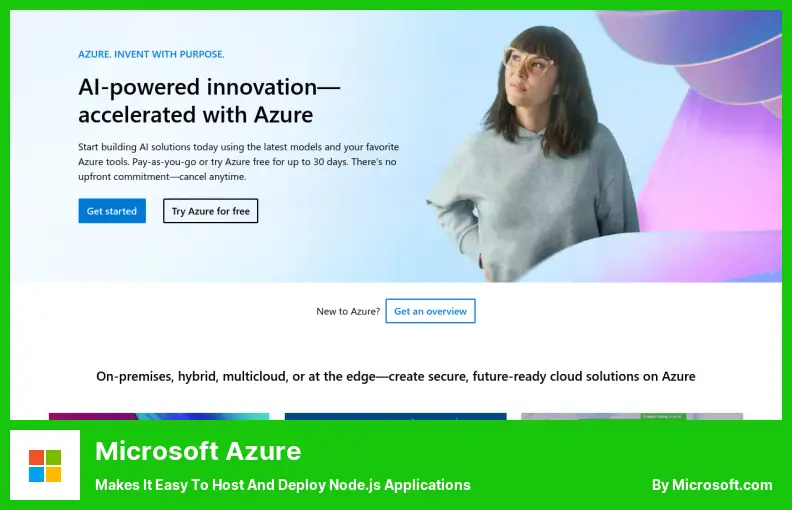 Microsoft Azure - Facilita a Hospedagem e Implantação de Aplicativos Node.js