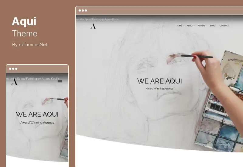 Aqui Theme - ธีม WordPress ผลงานสร้างสรรค์