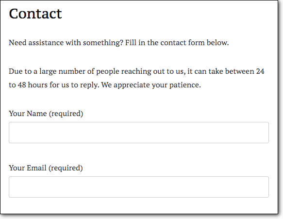 Kontaktformular anfällig für SQL-Injection-Angriffe