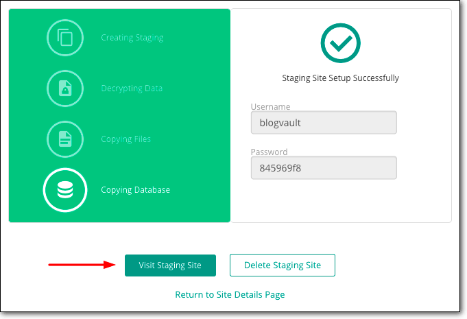 訪問 blogvault wp 暫存環境